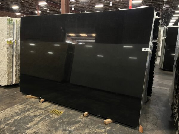 Dimond Black  Polished Block #20370  Limtted Supply (Very Black) Avg Slab size 68 sqft) M&F