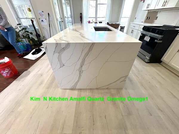 Calacatta Almafi Gold ,Gray ,White (128x64 56.88 Avg sq.ft slab size)  United - Image 4