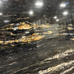 Amber Black /Titanium  (130x74 Avg 67 sq.ft )Polished /Leahered M&F
