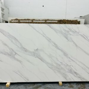 Calacatta  Jasmine (127x64 Avg sq.ft 56.44)$54 / Jumbo (138x79 Avg sq.ft 75.70) $70 Builder Stone