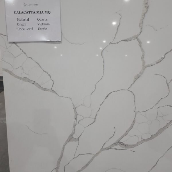 Calacatta Mia MQ  (129x80 Avg 71.66 sq.ft $48 )  Jumbo (139x80 Avg 77.22 sq.ft)Easy Stone - Image 2