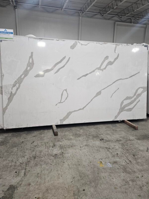 Calacatta Spear (Jumbo Size 138x75 Avg 71.85 sq.ft slab size ) Cosmos