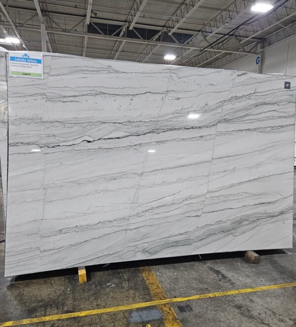Infinity White (120x79 Avg 65.83 sq.ft slab size) limited supply *Cosmos - Image 2