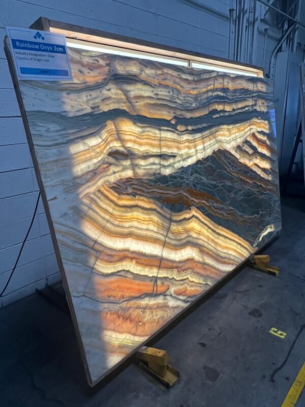 Rainbow onyx 2cm (114x70) Cosmos