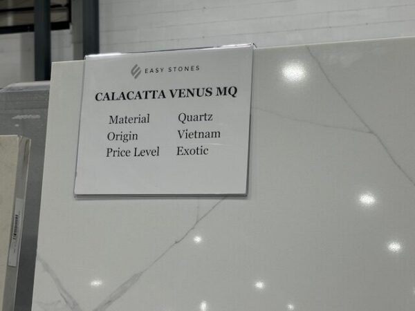 Calacatta Venus MQ (126x64) $54  (Jumbo 139x79)  $65  Easy Stone - Image 2
