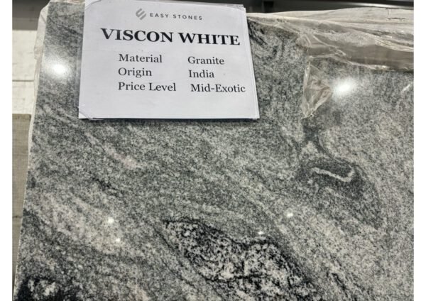Viscon White Polished **Easy Stone Lot #34973 size 131x78 - Image 2