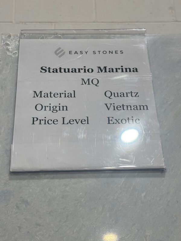 Statuario Marina (Jumbo 139x80 Avg 77.22 sq.ft slab size)Easy Stone - Image 4