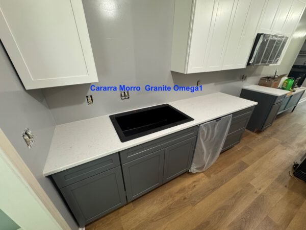 Carerra Morro white materail   Quartz  (min job 20 sf) - Image 4