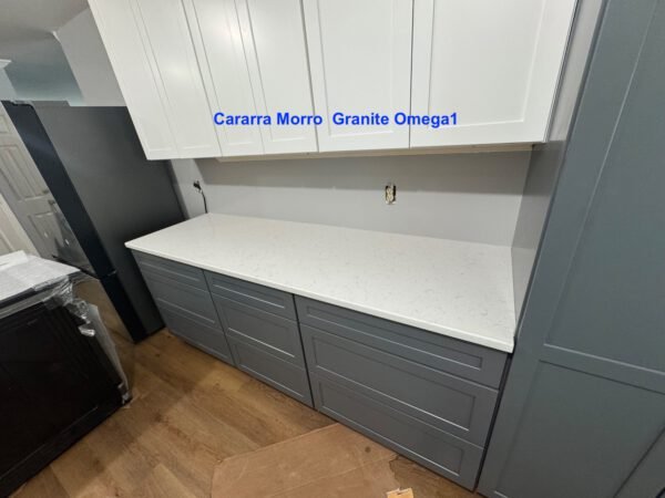 Carerra Morro white materail   Quartz  (min job 20 sf) - Image 3