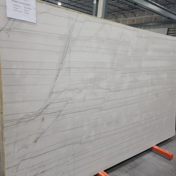 Macaubas White Lot #4650 (127x80 Avg 70.55 sq.ft slab size) Easy Stone
