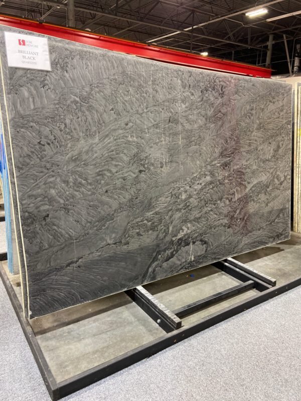 Brilliant Black polished/leathaere (Avg 71.95 sq.ft slab size) SSC