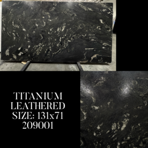 TITANIUM black POLISHED/ LEATHERED (131x71 Avg 64.60 sqft) SSC
