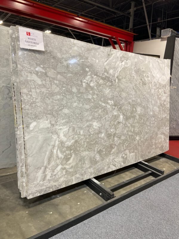 White Santorini  (113x76 Avg 59.64 sq.ft slab size)SSC