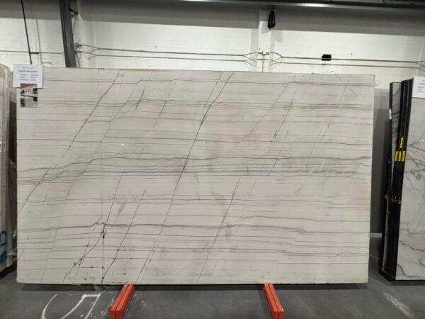 Macaubas White Lot #4650 (127x80 Avg 70.55 sq.ft slab size) Easy Stone - Image 2