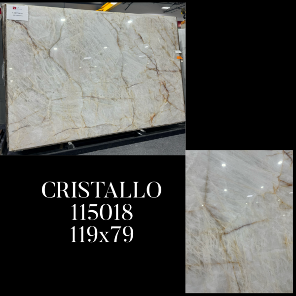 Cristallo (119x79 Avg 65.28 sq.ft slab size ) SSC