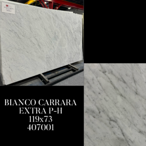 Bianco Carrara Extra (119x63 Avg 52.06 sqft) SSC
