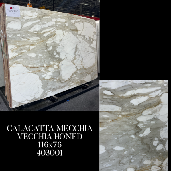 Calacatta Macchia Vecchia Honed (116x76 Avg 61.22 sqft) SSC