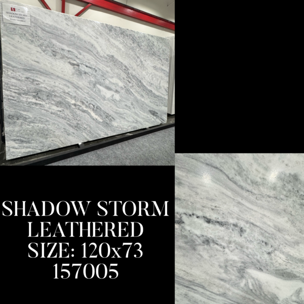 Shadow Storm  Leathered (hard marble) (120x73 Avg 60.83 sqft) SSC