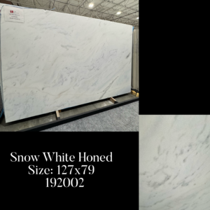 Snow White Satin/Leathered/Honed (hard marble) (127x79 Avg 68.67 sqft) SSC