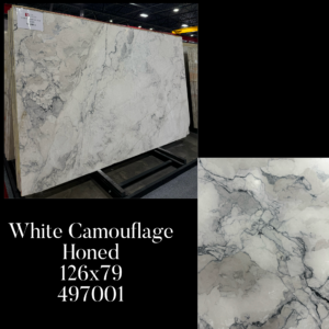 White Camouflage Honed (129x79 Avg 70.70 sqft) SSC