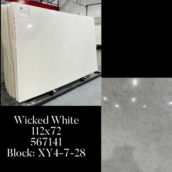 Wicked White (hard marble) (112x72 Avg 56 sqft) SSC