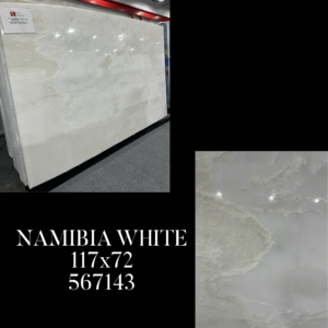 Namibia White Hard Marble Polished (117x72=Avg 58.50sqft) SSC