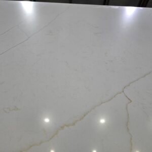 Calacatta Lume Gold and Grey Veins on White Jumbo (140x81 Avg 78.75 sqft)