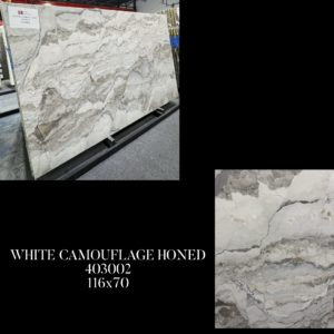 White Camoutlage Honed (116x70 Avg 56.83 sqft) SSC